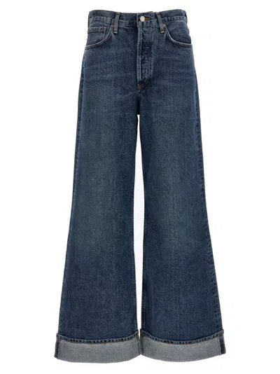 Agolde 'dame' Jeans In Blue