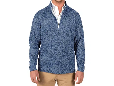2putt Men's Q-zip Pullover In Starry Night In Black
