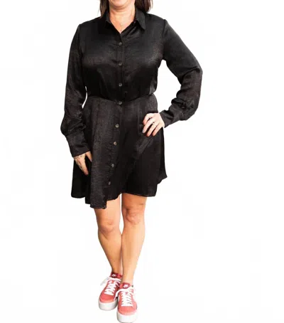 Kylie Paige Stone Mini Dress In Black In Black