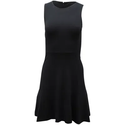 Theory Sleeveless Mini Dress In Black Polyester In Black