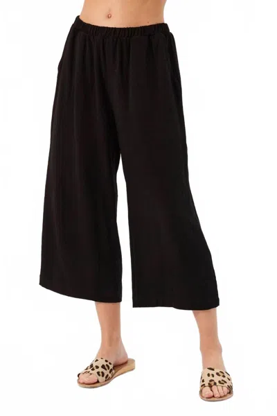 Kylie Paige Justyne Relaxed Pull On Pant In Black In Black
