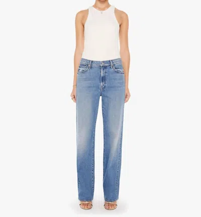 Mother The Dodger Sneak Strike A Pose Jeans In Blue