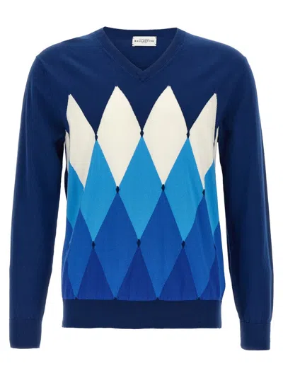 Ballantyne Argyle Sweaters And Cardigans In Blue