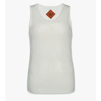 Mcm Sequin Tank Top In Gray