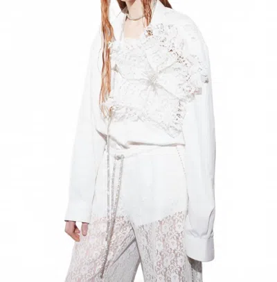 Omelia Atelier Unisex Redesigned Shirt 132 In White In White
