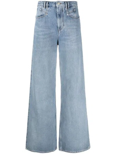 Isabel Marant Lemony Wide-leg Denim Jeans In Blue