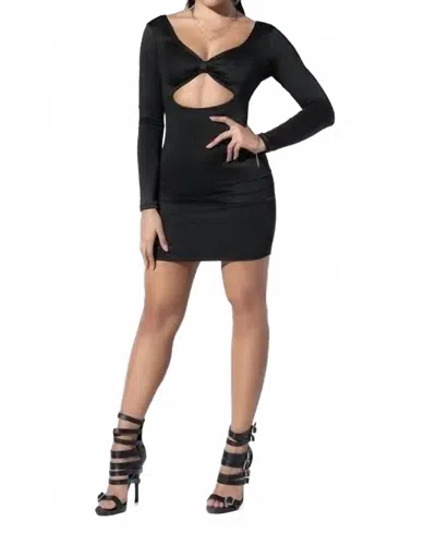Mapalé Taryn Cutout Mini Dress In Black In Black