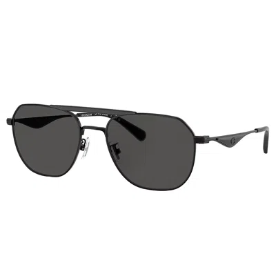 Coach Hc 7178 939387 57mm Unisex Pilot Sunglasses In Multi