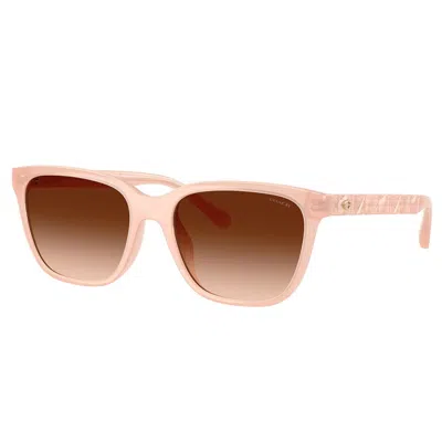Coach Hc 8429d 511374 56mm Womens Square Sunglasses In Multi
