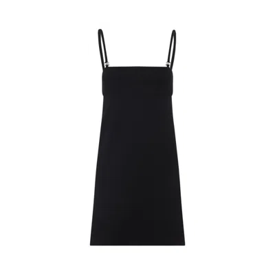 Sportmax Mini-length Sleeveless Dress Adjustable Straps In Black