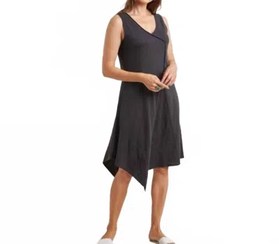 Habitat Asymmetric Tank Dress In Black In Black