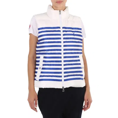 Polo Ralph Lauren Down-filled Striped Vest In Multi