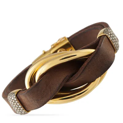 Oromalia Salvatore Barberi 18k Yellow Gold 1.43ct Diamond Bracelet Osb09-070225 In Gold