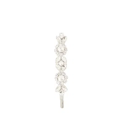 Simone Rocha Daisy Floret Hair Clip - Brass - White In White