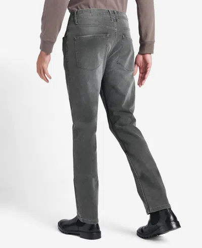 Kenneth Cole Slim-fit Recycled Stretch Denim Jean In Gray