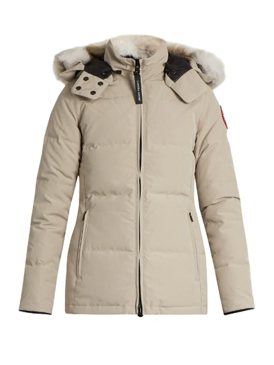 Canada Goose Chelsea Fur-trimmed Down Parka In Grey
