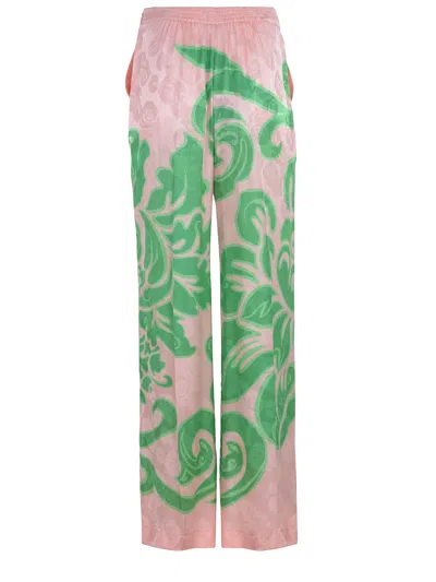 Etro Pants Made Of A Silk Blend. In Pink