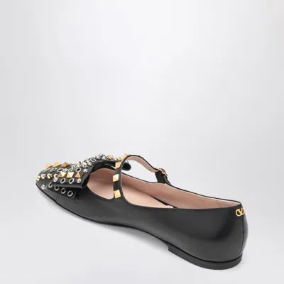 Valentino Garavani Ballerina Mary-jane Bowow With Studs In Multi