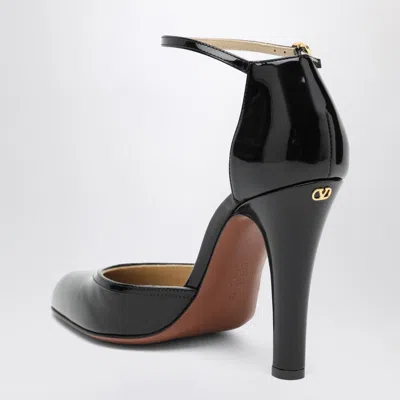 Valentino Garavani Hi Dolly Black Patent Leather Pumps In Black