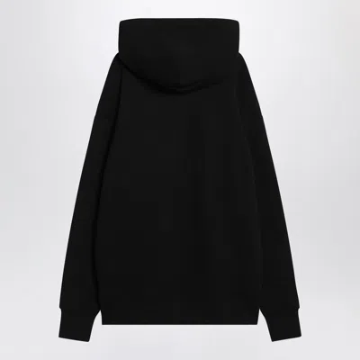 Valentino Jersey Felpa Le Chat De La Maison In Black