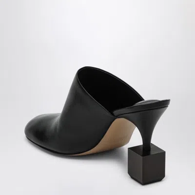 Jacquemus Mule With Geometric Heel In Black