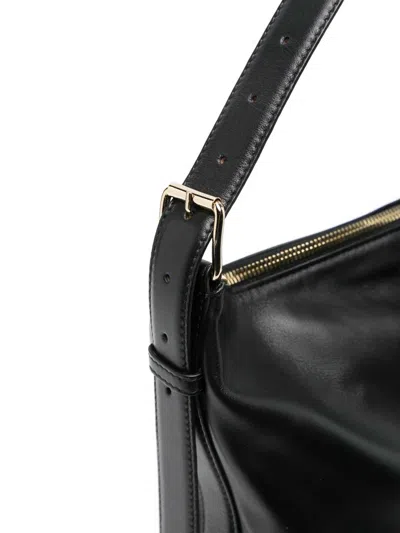 Apc A.p.c. Women Vera Leather Shoulder Bag In Black