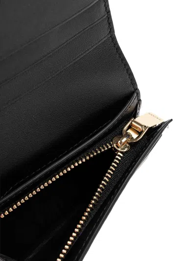 Alexander Mcqueen Logo Snap Button Cardholder Slots In Black