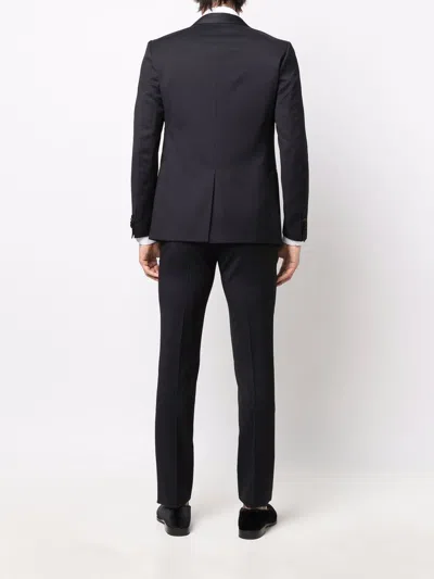 Corneliani Tailored Two-piece Evening Suit With Shawl Lapel In Black