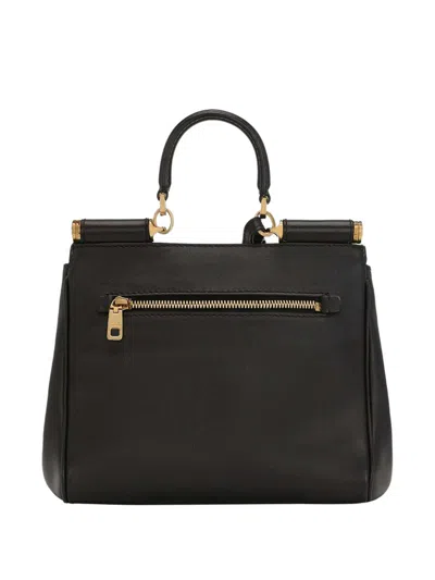 Dolce & Gabbana Dolce&gabbana Shoulder Bag My Sicily In Black Leather In Black
