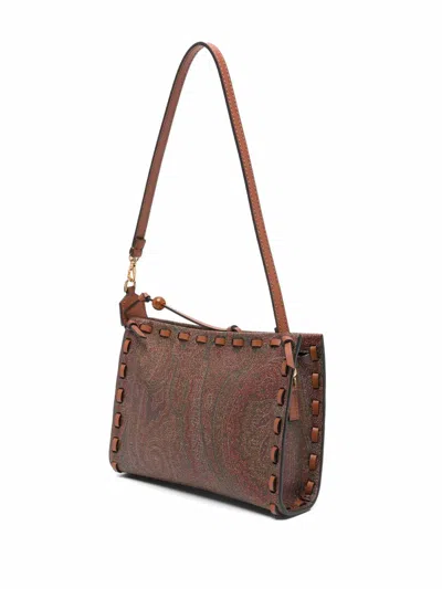 Etro Arnica Shoulder Bag 1984 Brown In Multi