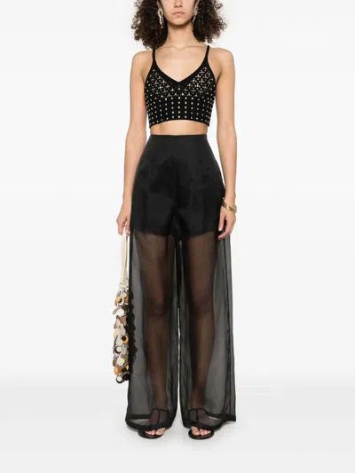 Forte Forte Forte_forte My Pants Semi-sheer Trousers In Black