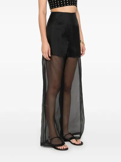 Forte Forte Forte_forte My Pants Semi-sheer Trousers In Black