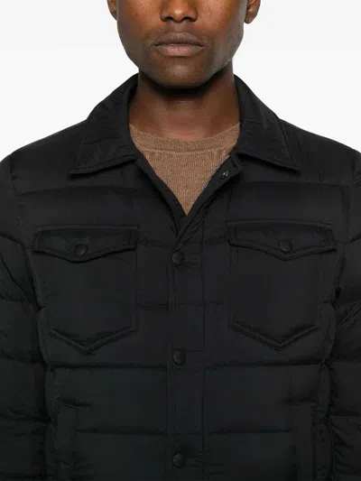 Herno La Camicia Quilted Nylon Down Jacket In Black