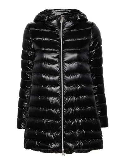 Herno A-shape Ultralight Jacket With Glossy Finish In Black