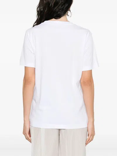 Marni Crew Neck Short Sleeves Top In White