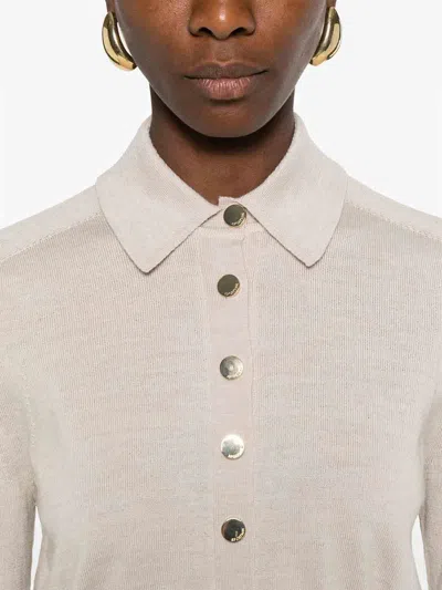 Sportmax Virgin-wool Cardigan In Beige