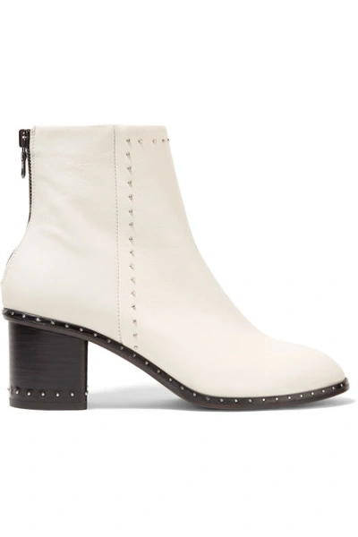 Rag & Bone Willow Studded Leather Boot, Antique White