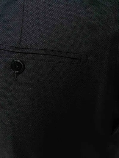 Tagliatore Tailored Black Virgin Wool Suit Set In Black