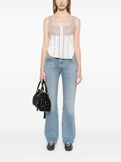 Agolde V-waist Baggy Jeans Fairway Coloured In Blue