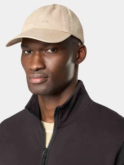 Stone Island 9100002 Brushed Cotton Gabardine In Neutral