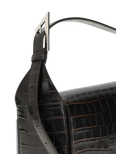 Attico The  Shoulder Bags In Black