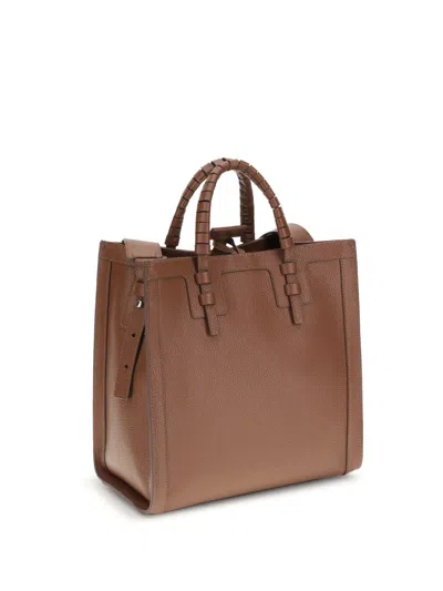 Casadei Brown Calf Leather Bos Taurus Shoulder Bag In Brown