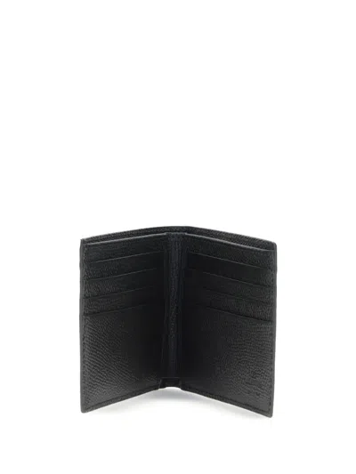 Valentino Mens Nero Vlogo Bifold Leather Wallet In Black