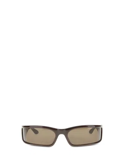 Balenciaga Women Sunglasses Sunset Rectangle Bb In Brown