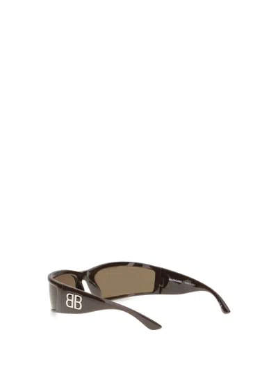 Balenciaga Women Sunglasses Sunset Rectangle Bb In Brown