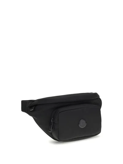 Moncler Men Durance Fanny Pack In Black
