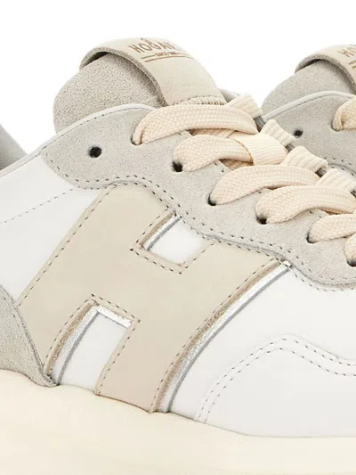 Hogan High-top Sneakers Suede Inserts In White
