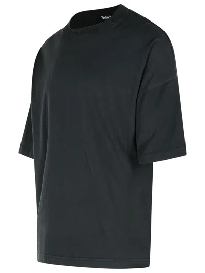 Palm Angels Logo-tag Round-neck T-shirt In Black