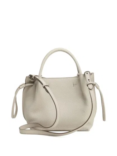 Tod's Leather Small Bucket Bags In Beige