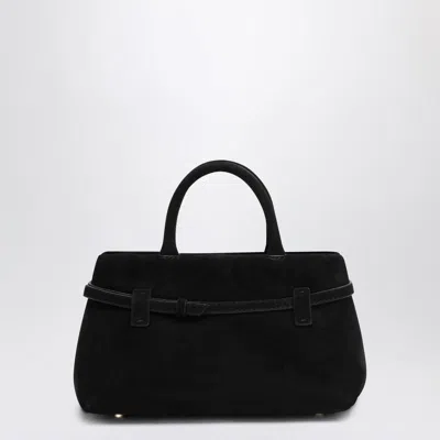 Manu Atelier 35 Structured Top Handle Tote Bag In Black